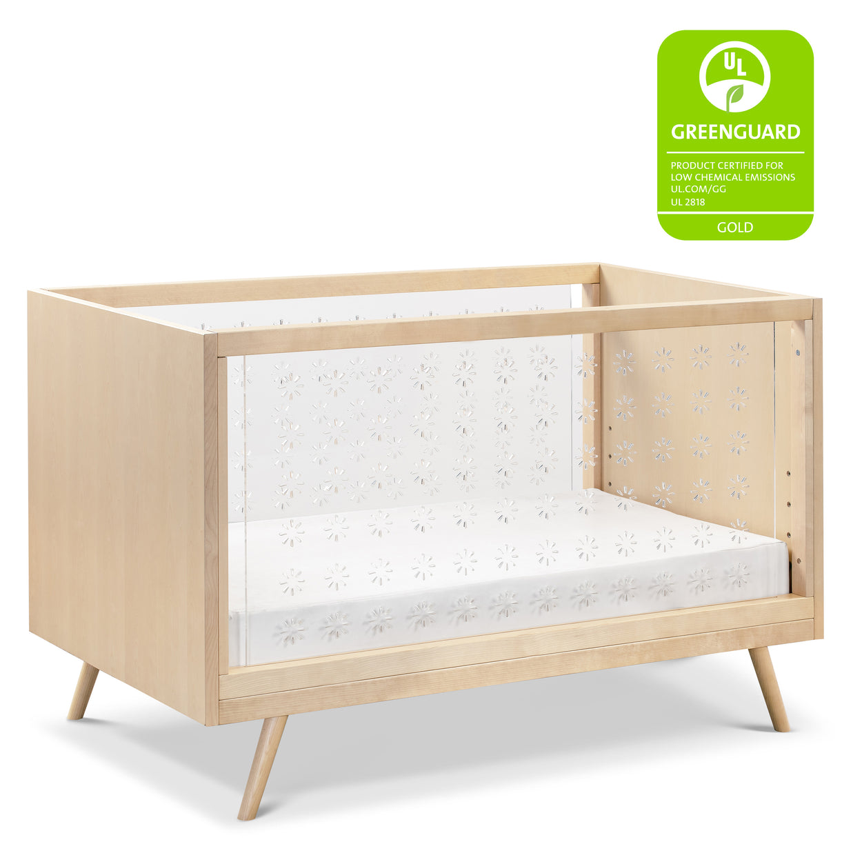 US0300BR,Ubabub,Nifty Clear 3-in-1 Crib in Natural Birch