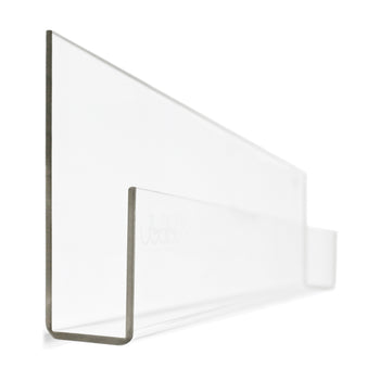 Booksee Clear Acrylic Wall Bookshelf Set