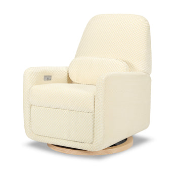 Arc Electronic Recliner and Swivel Glider in Boucle with USB port