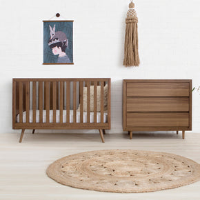 US0310UL,Ubabub,Nifty Timber 3-In-1 Crib in Walnut Finish