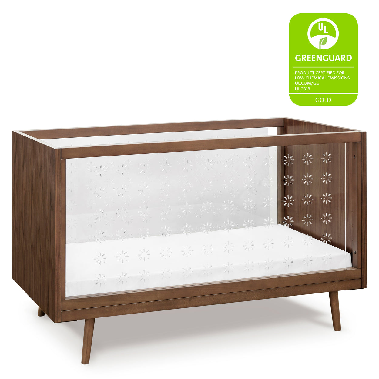 US0300UL,Ubabub,Nifty Clear 3-in-1 Crib in Walnut Finish