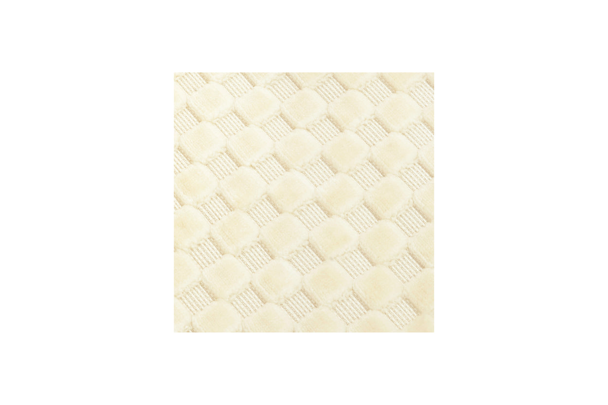 MDBFABRIC143,Ubabub,UBABUB - Ivory Velvet Checker (IVC) SWATCH