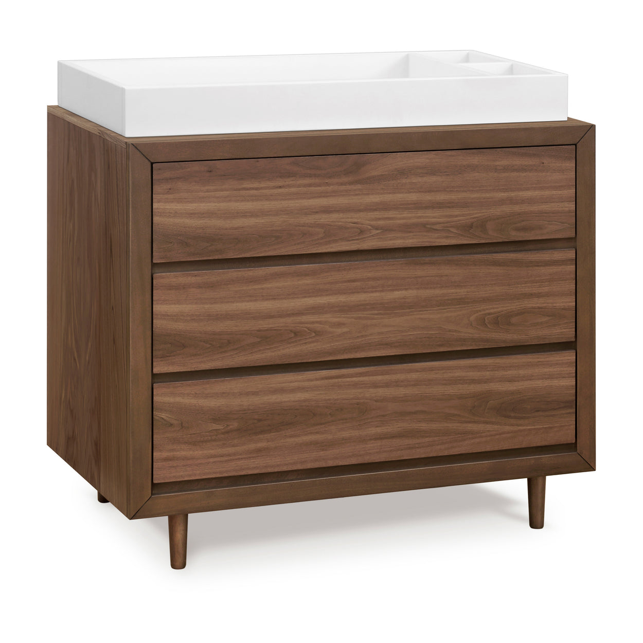 UB0320UL,Ubabub,Nifty 3-Drawer Dresser in Walnut Finish